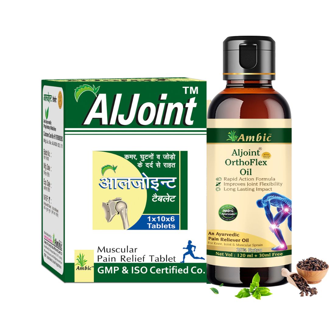 Aljoint Oil with Tablets front