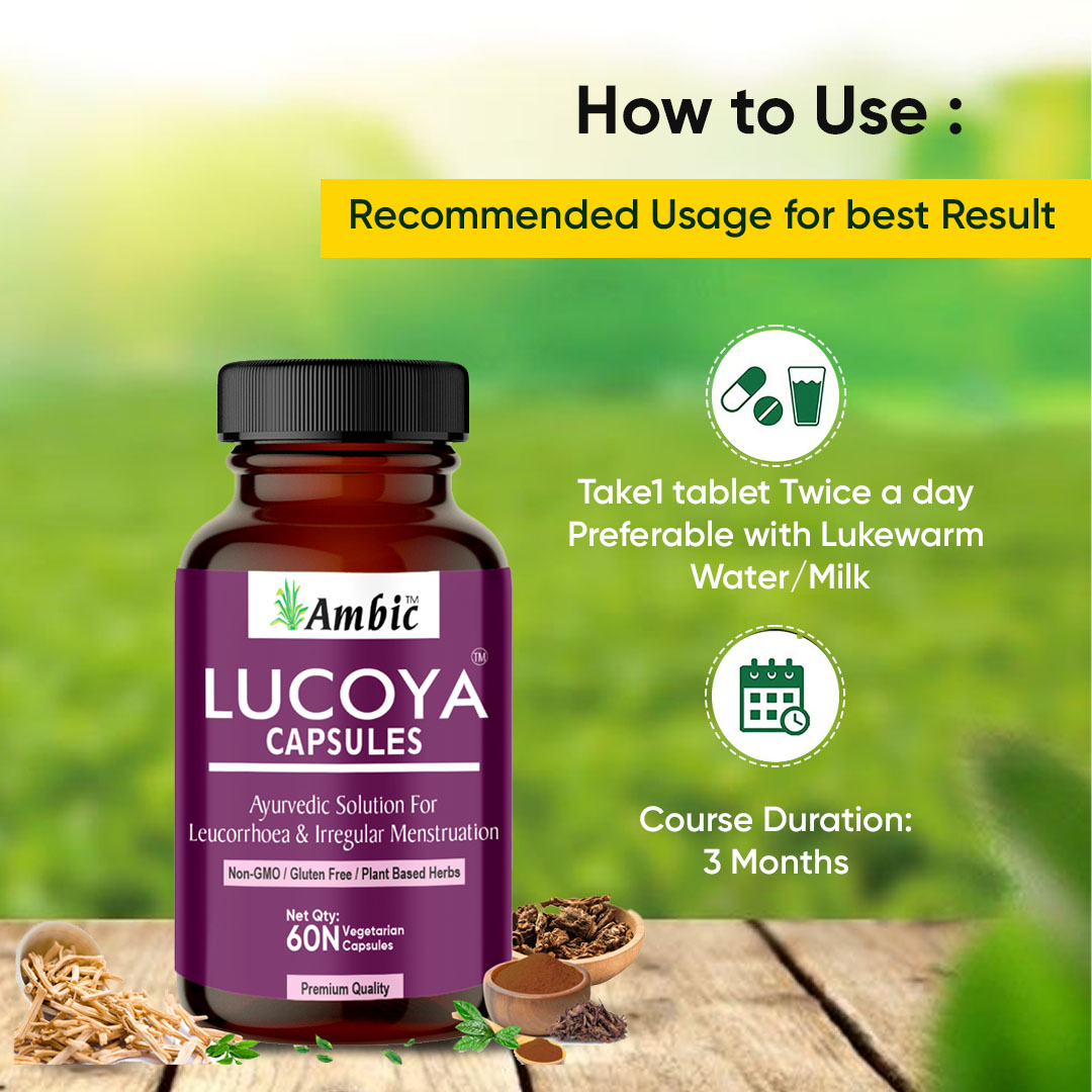 How To Use Lucoya Capsule White Discharge Ayurvedic